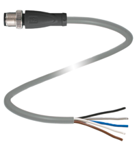 Pepperl&plus;Fuchs M12 Cordset; Male Straight; 5-Pin; 5-Wire; 2m PUR Cable